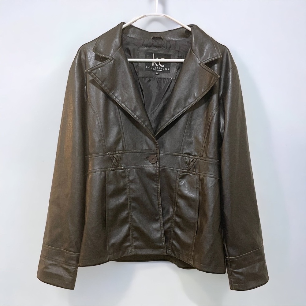 Vintage Y2K faux leather jacket